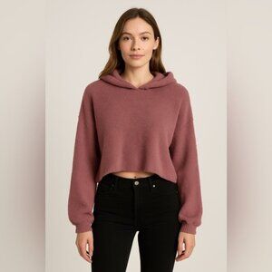 Ruby Moon Women’s Plush Cropped Hoodie - Size M